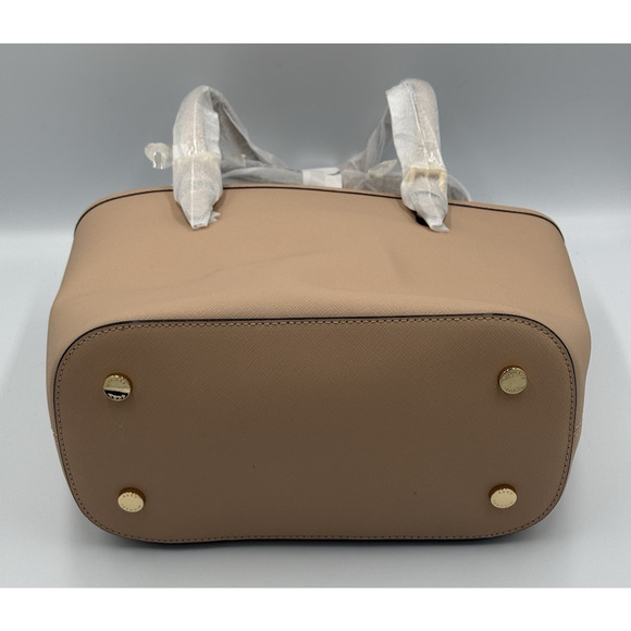 Michael Kors Jet Set Medium Tote Oyster Beige Leather Shoulder Bag NWT $228 - Picture 10 of 11